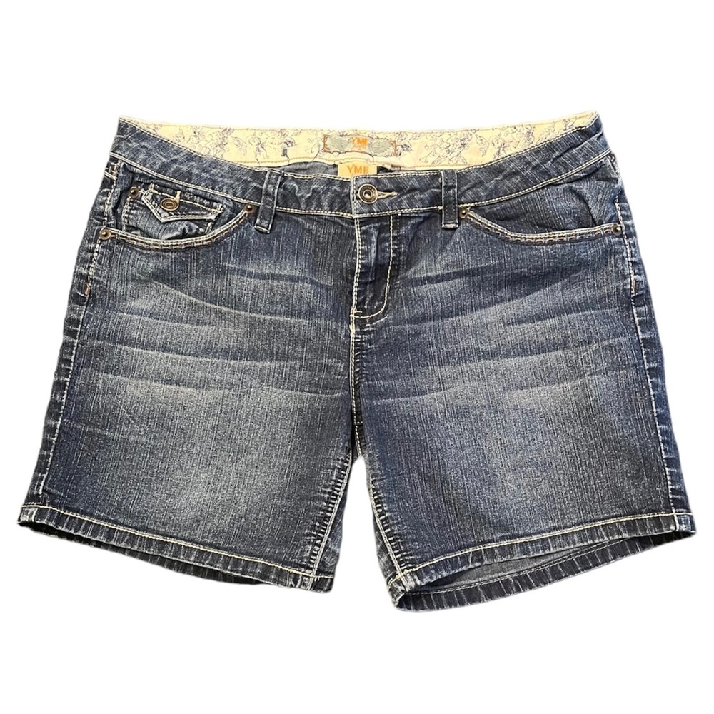 Y2K Junior’s Dark Wash Low Rise Shorts